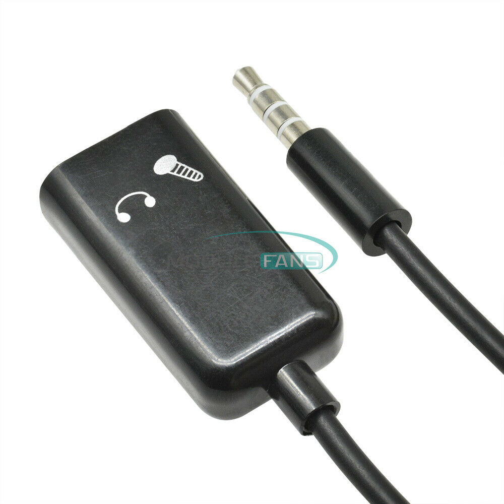 3.5mm Splitter Audio Stereo Male To 2 Female AUX Earphone Mic Adapter Connector