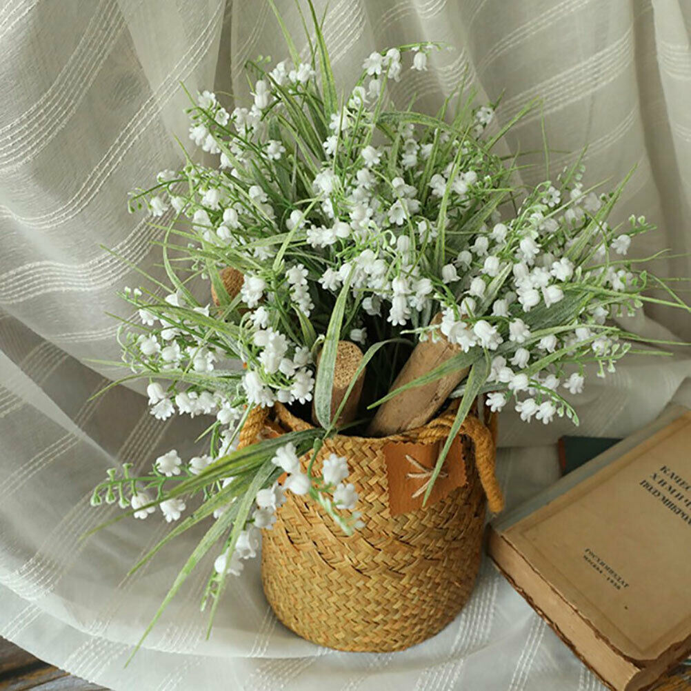 Wedding ornaments with simulated flowers of Campanula campanula.l8