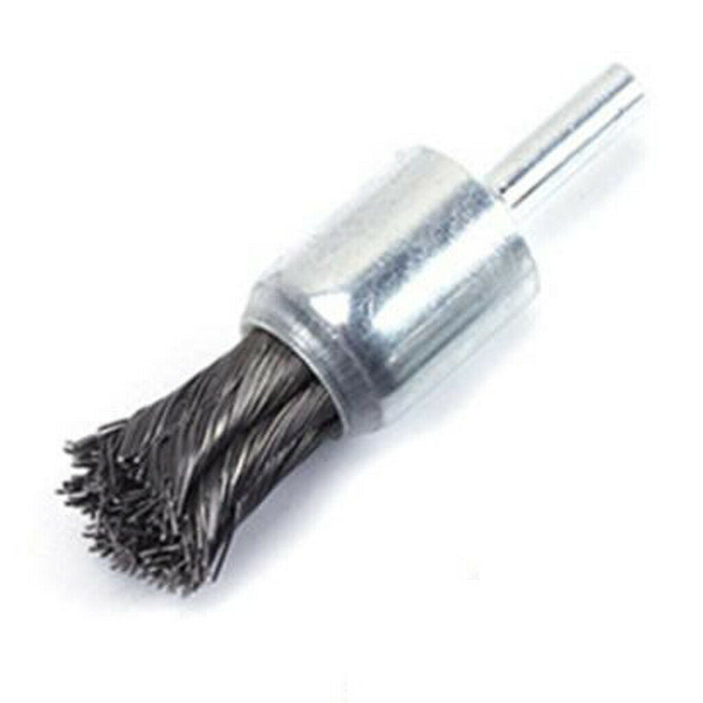 2pcs Twist Knot Wire End Brush for Metal Surface Grinding, Deburring, Polishing,