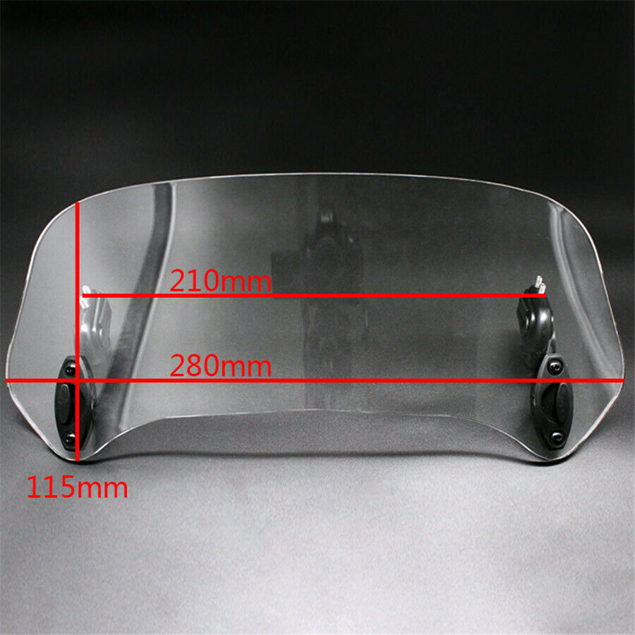 Universal Motorcycl Risen Adjustable Windscreen Windshield Spoiler Air Deflector