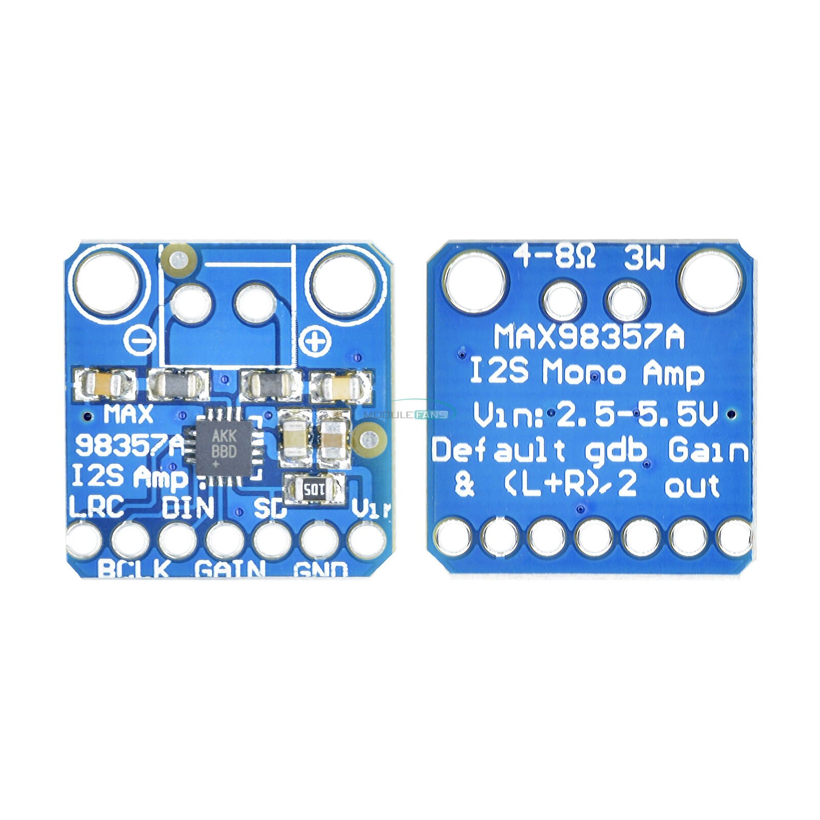 MAX98357  I2S Amplifier Breakout Interface Class D Module For ESP32 Raspberry Pi