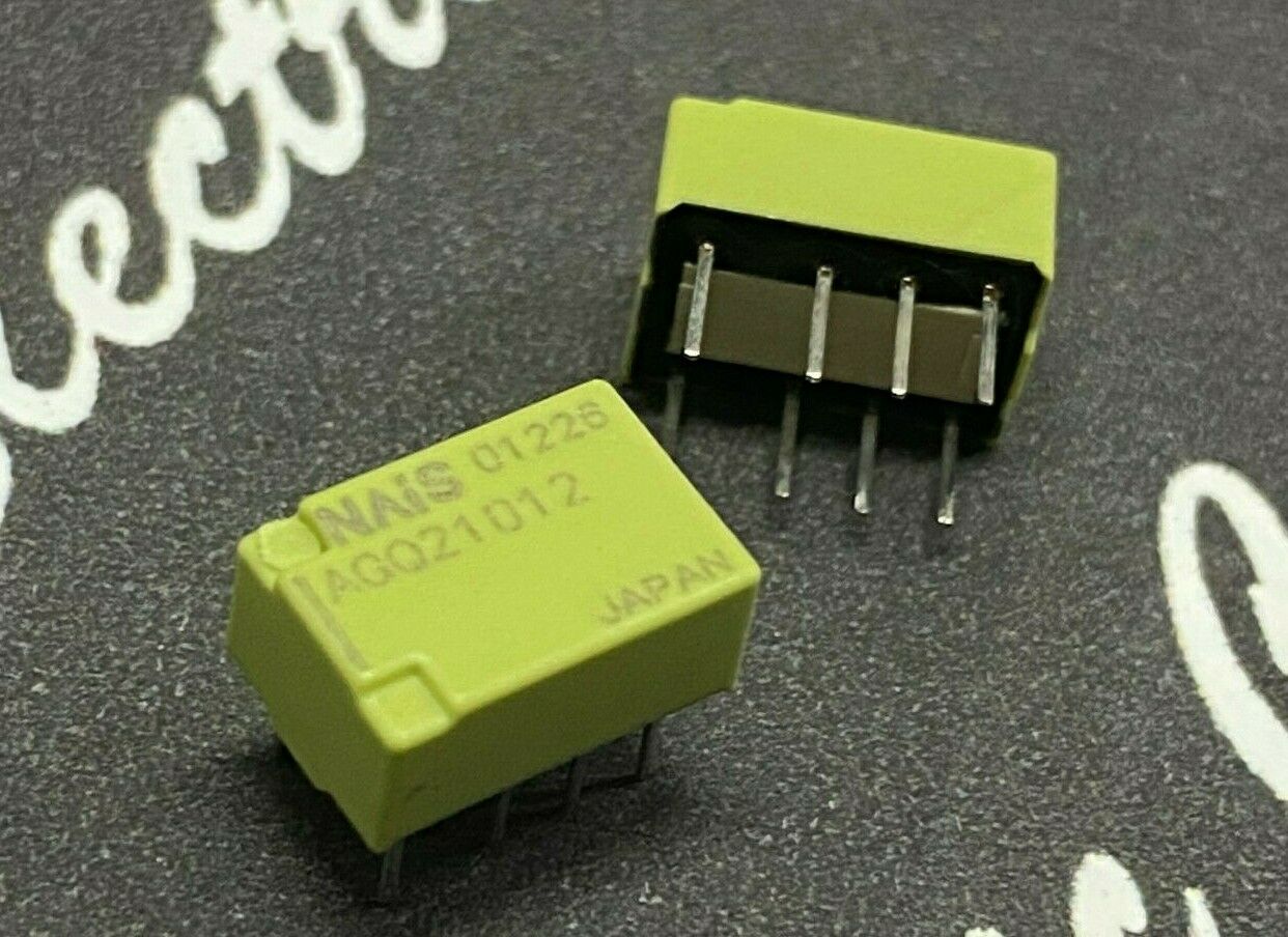 1pcs -  NAIS AGQ21012 Low Signal Relay - 12VDC 30VDC PC Brd Termina