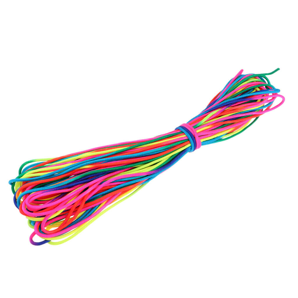 Rainbow Paracord Climbing Rope Parachute Cord Sports String 7 Inner Core Strand