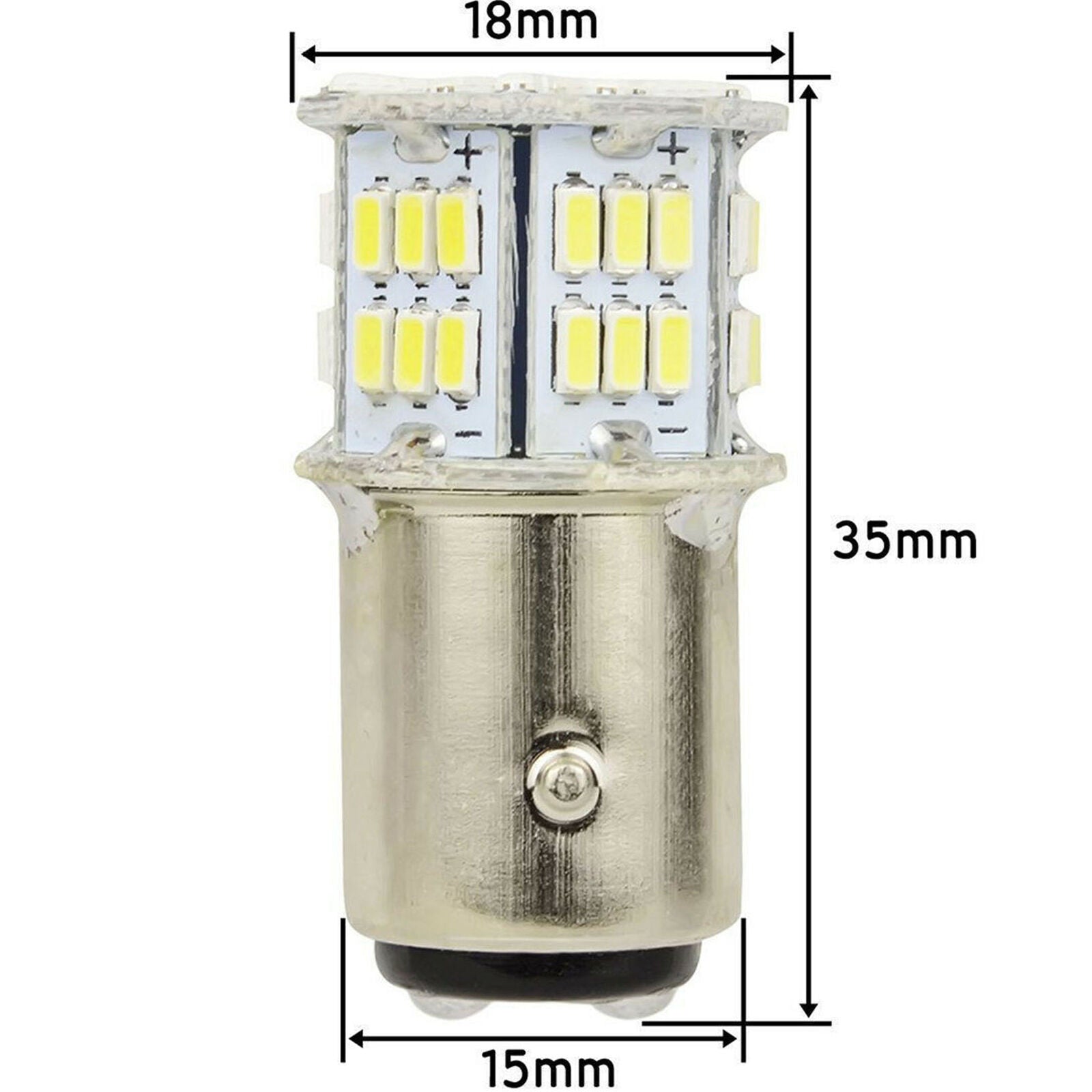 2x 1157 BAY15D LED Bulb P21/5W Car Reverse Rear Turn Signal Parking Light