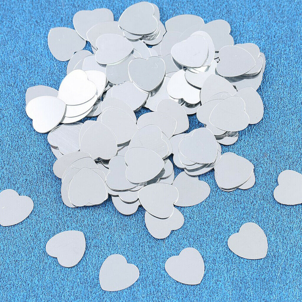 Glitter Plastic Heart Confetti for Valentine's Day Wedding Party Decorations