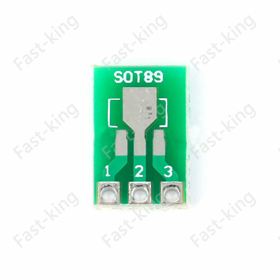 10x SOT89 SOT223 SMD to DIP SIP3 Adapter PCB Board Converter Double-Side for DIY