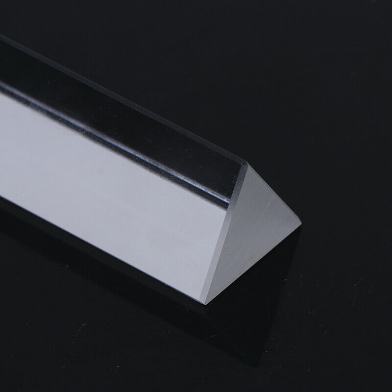 K9 Crystal Optical Glass Triangular Prism for Teaching Light Spectrum 3*3*3*1 XC