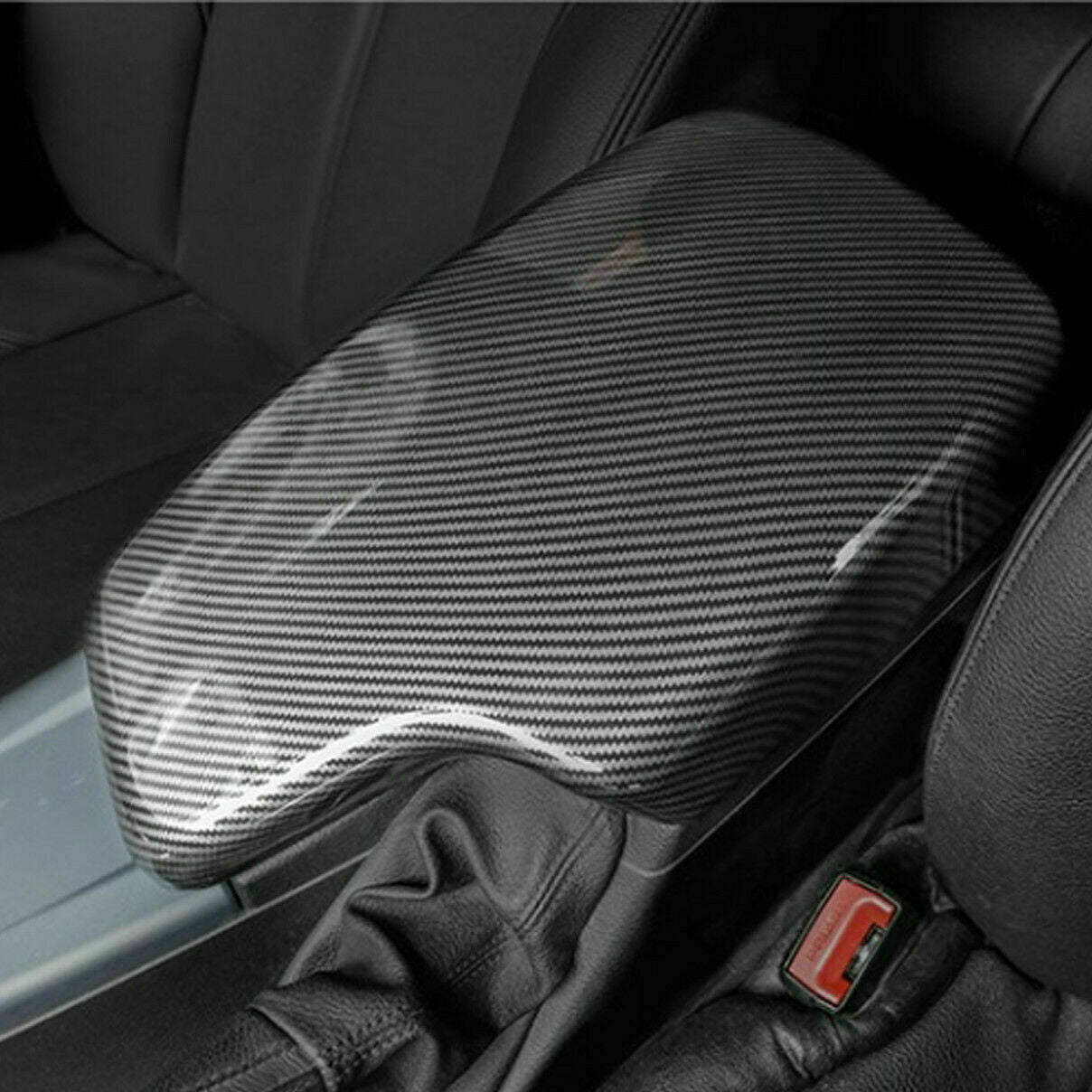 Carbon Fiber Armrest Console Box Trim Cover For BMW F30 328i 320i 330i 2013-2019