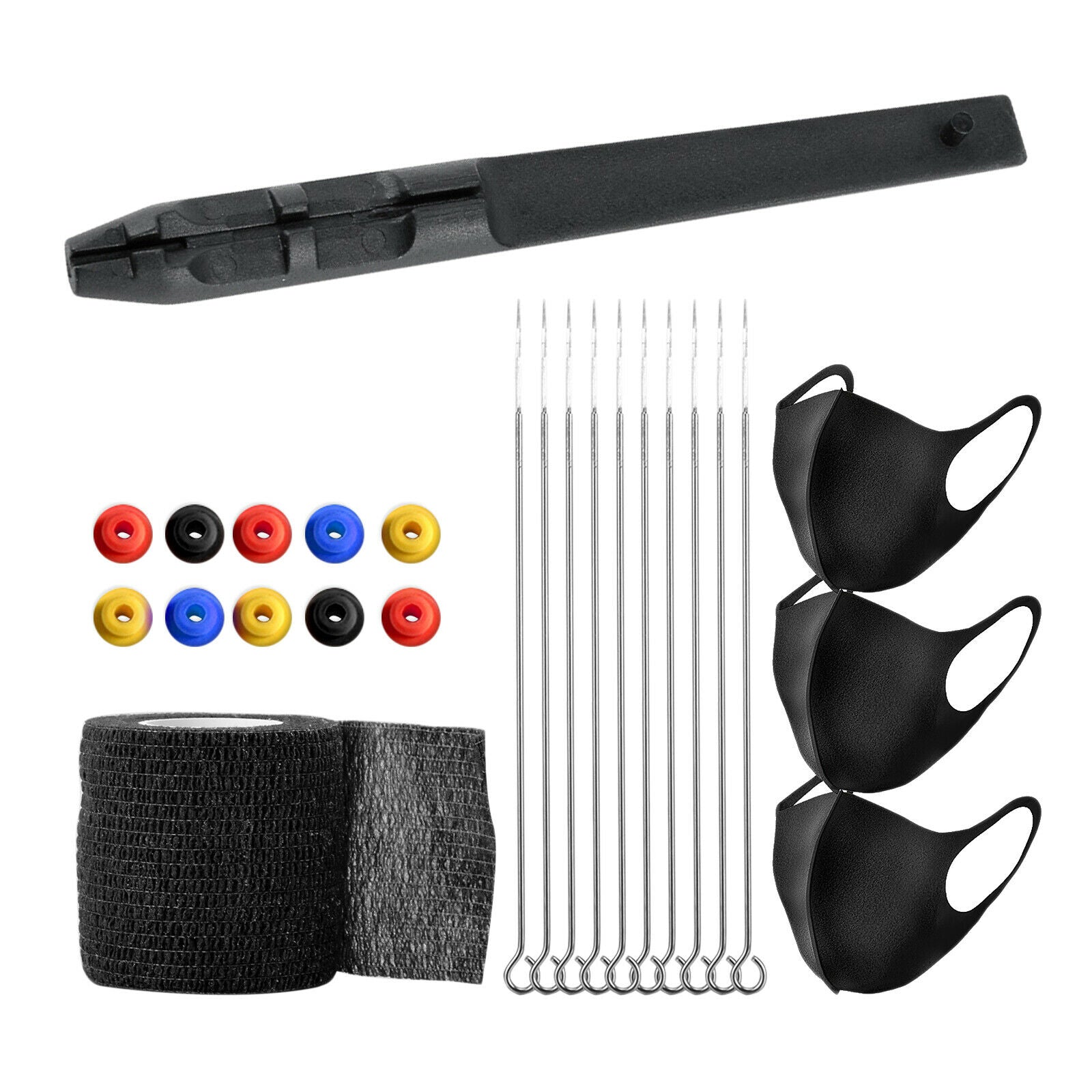 Complete Hand Poke Stick Tattoo Kit Safe Tattoo Needles Tattoo Grommets