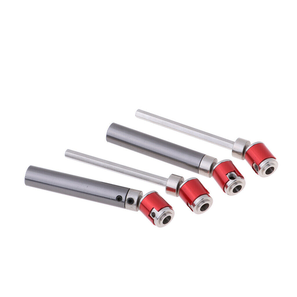 2x 110-138mm Universal Drive Shaft Stainless Steel for RC Crawlers D90 SCX10
