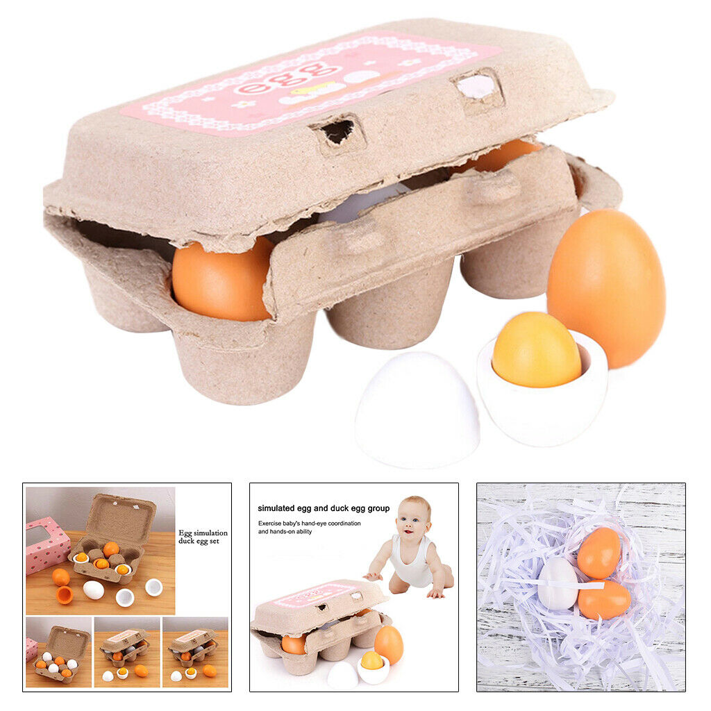 Wooden Wooden Easter Eggs Children Early Childhood Development Toys