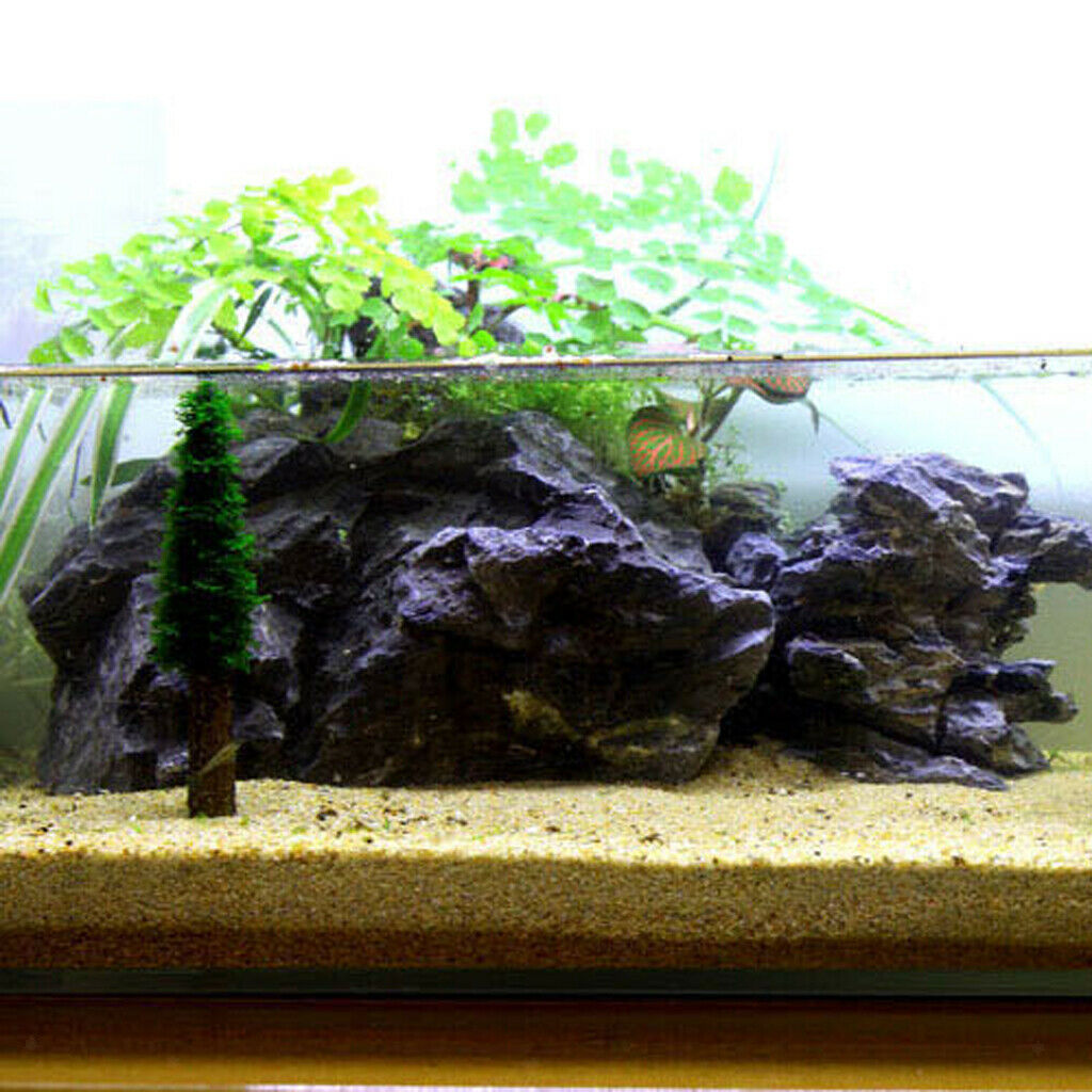 Aquarium Simulation Moss Christmas Tree Trunk Plant Grow   Tank Decor