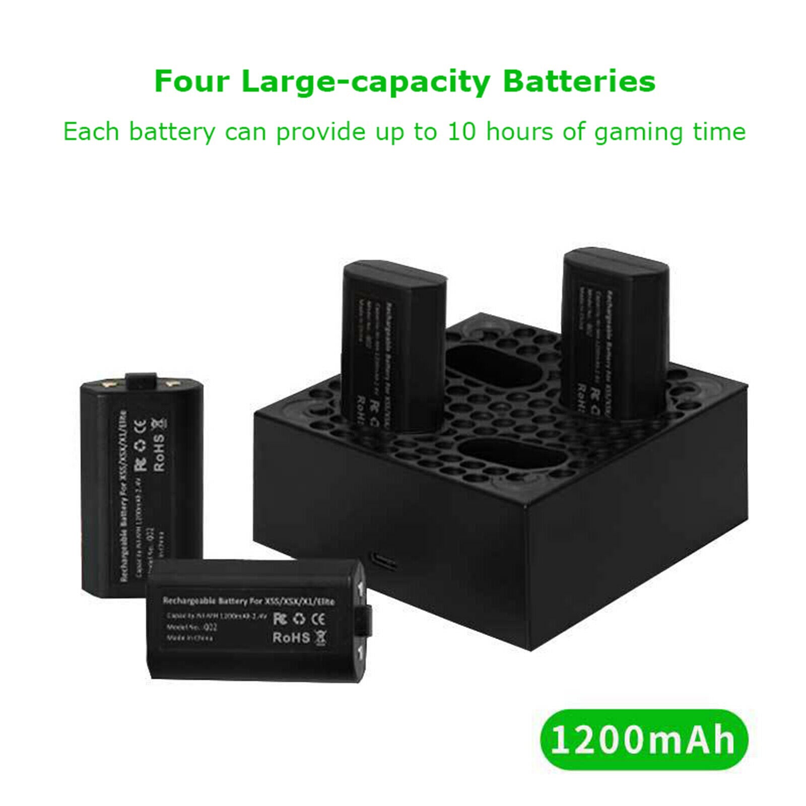 Battery Charging Dock Base Charger for Xbox Series Game Controller Accessories