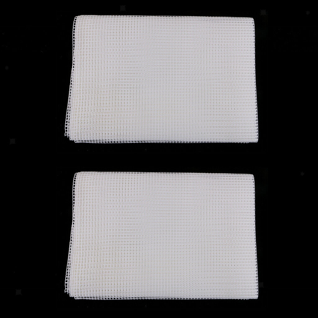 2x Blank Latch Hook Rug Canvas Fabric Carpet Mat Tapestry Making DIY Crafts