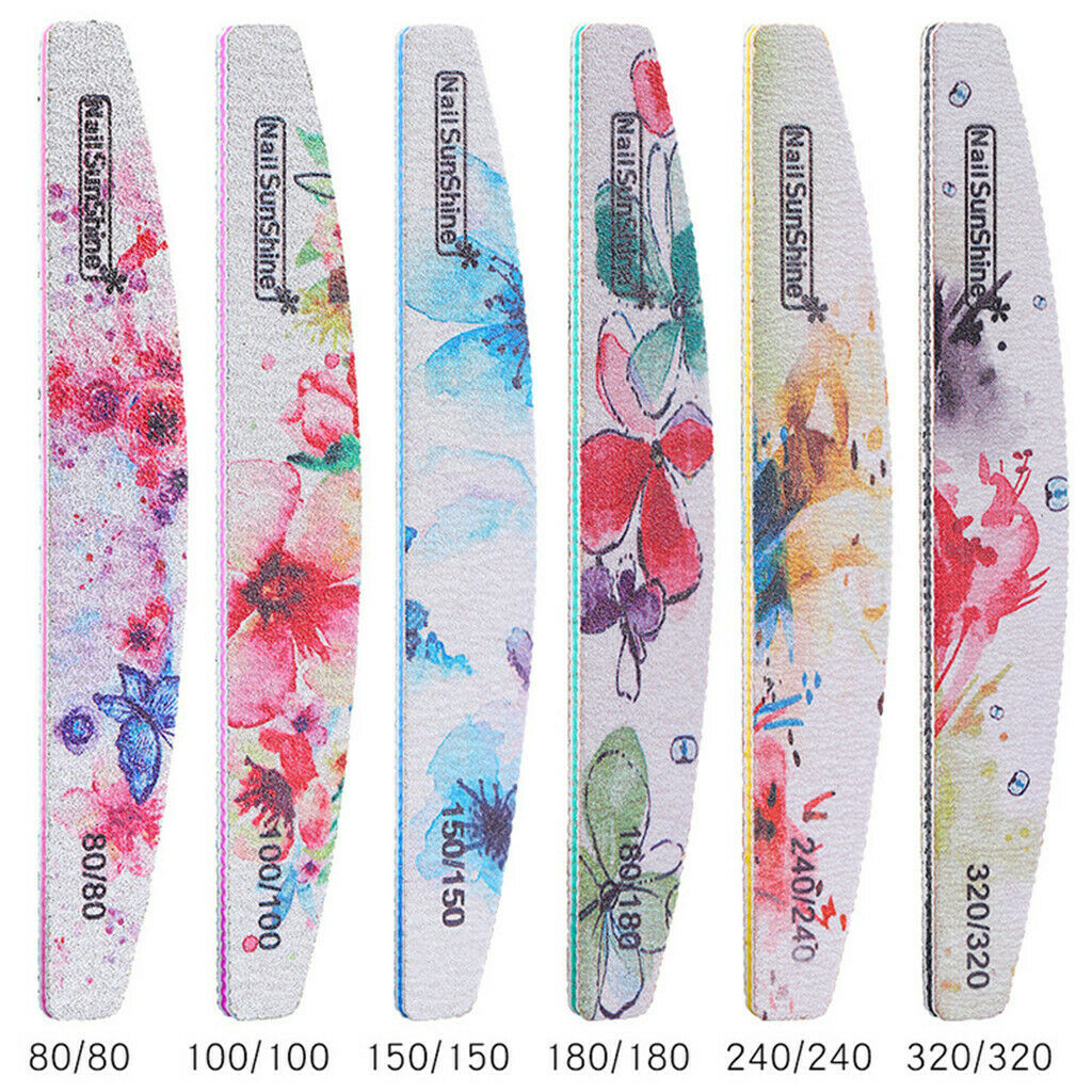 6Pcs Nail Files For Filing And Polishing The Hard Fingernails And