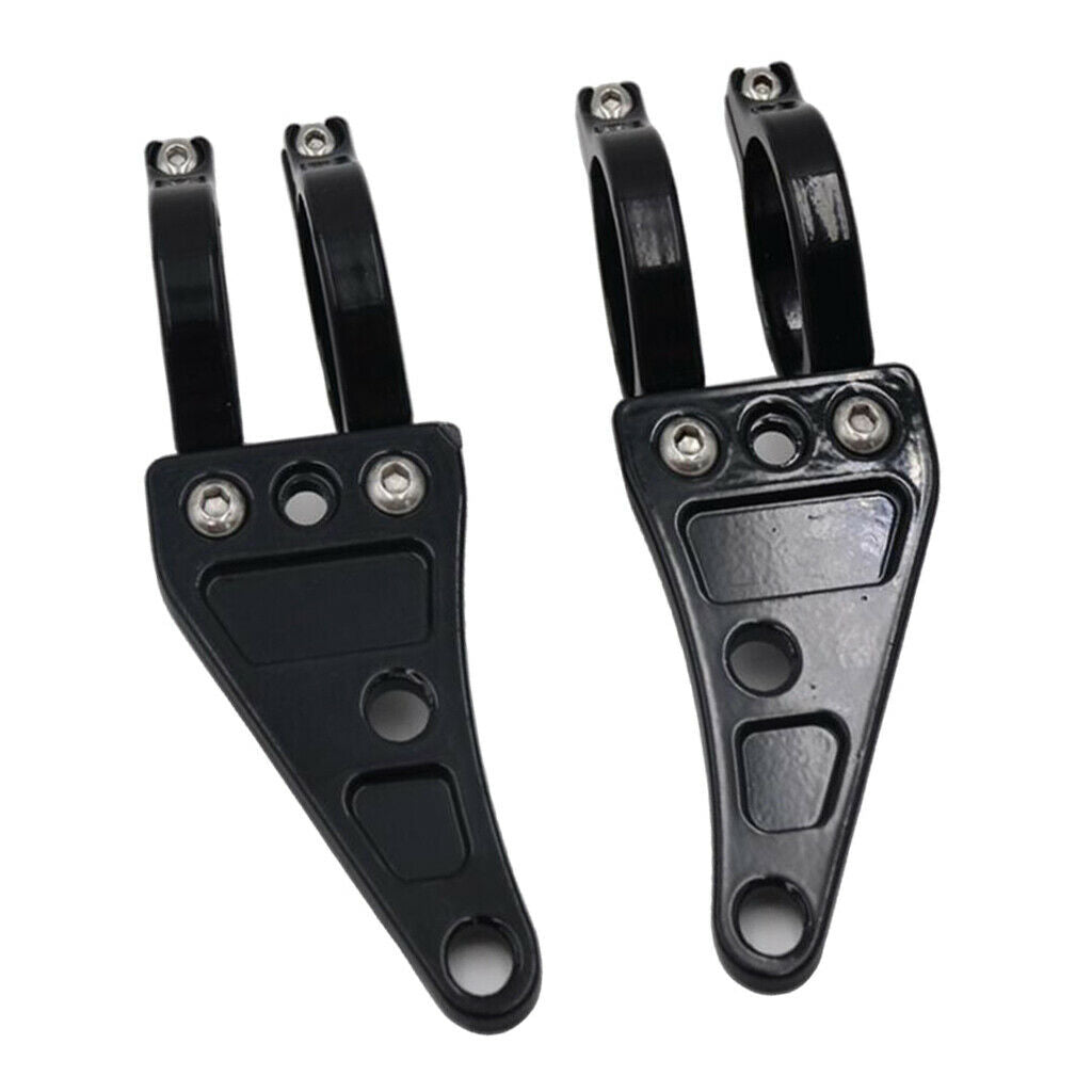 Lots 2 Billet Headlight Head Lamp Brackets Holder For Cruisers Motorcycle