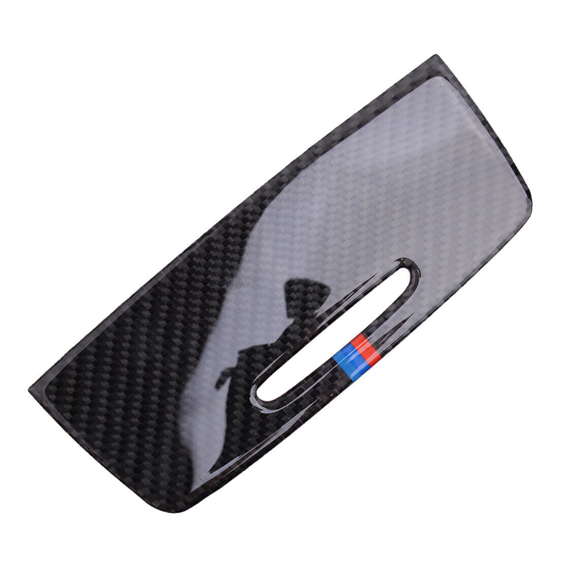 Carbon Fiber Cigarette Lighter Cover Trim Panel Fit for BMW E90 E92 2005-12 New