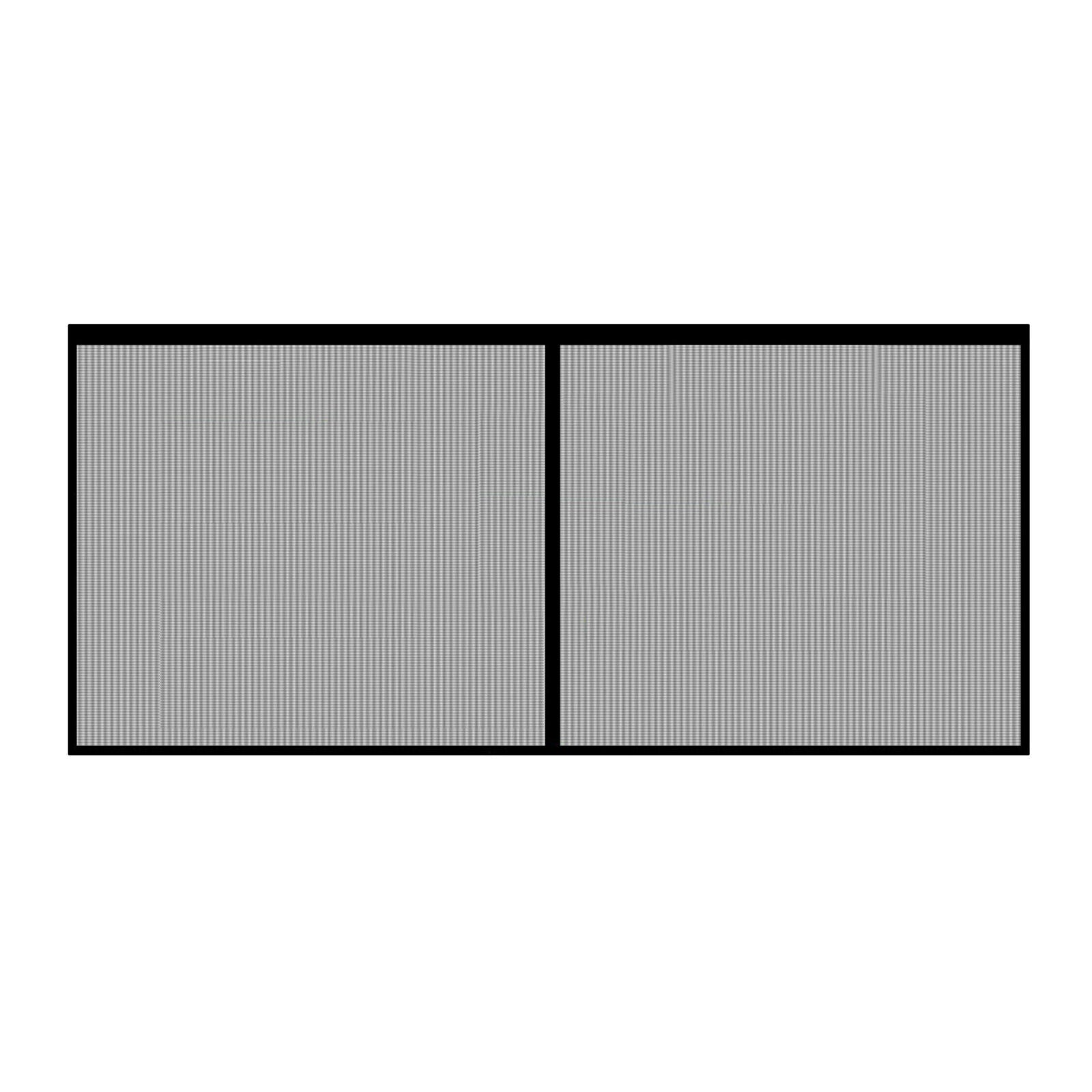 Magnetic Garage Door Screen 13x6.5FT Heavy Duty Door Screen Curtain Black