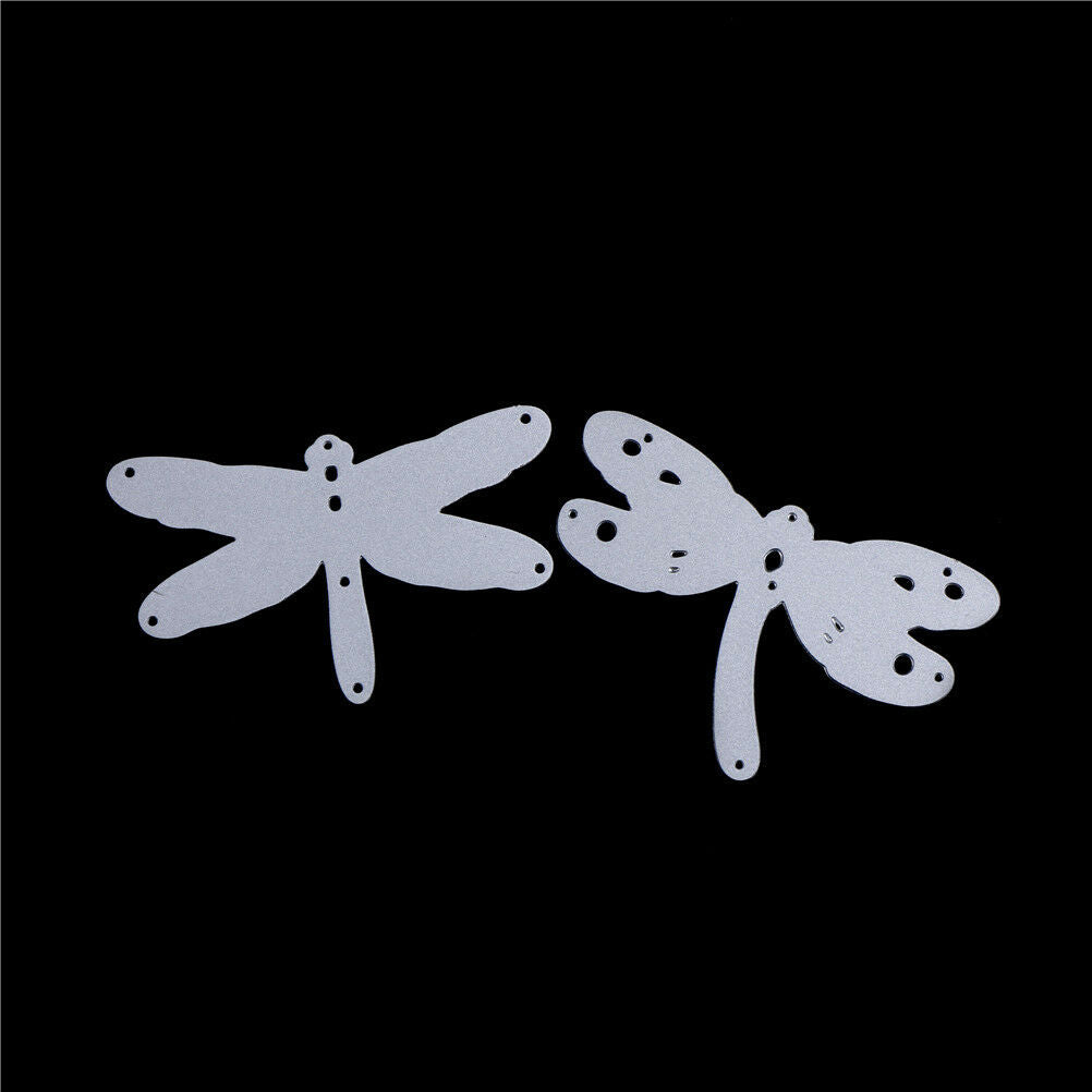 2pcs Dragonfly Metal Cutting Dies For DIY Scrapbooking Embossing Folder De.l8