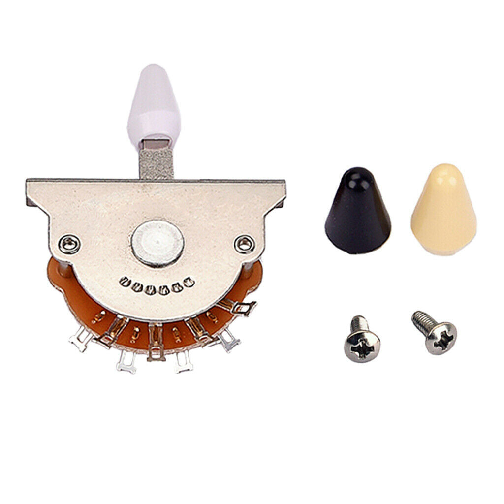 Durable 5 Position Guitar Lever Selector Switch Nickel Switch Color