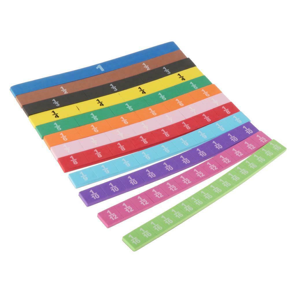 83 PCS Magnetic Fraction Tiles Math Manipulatives for Elementary