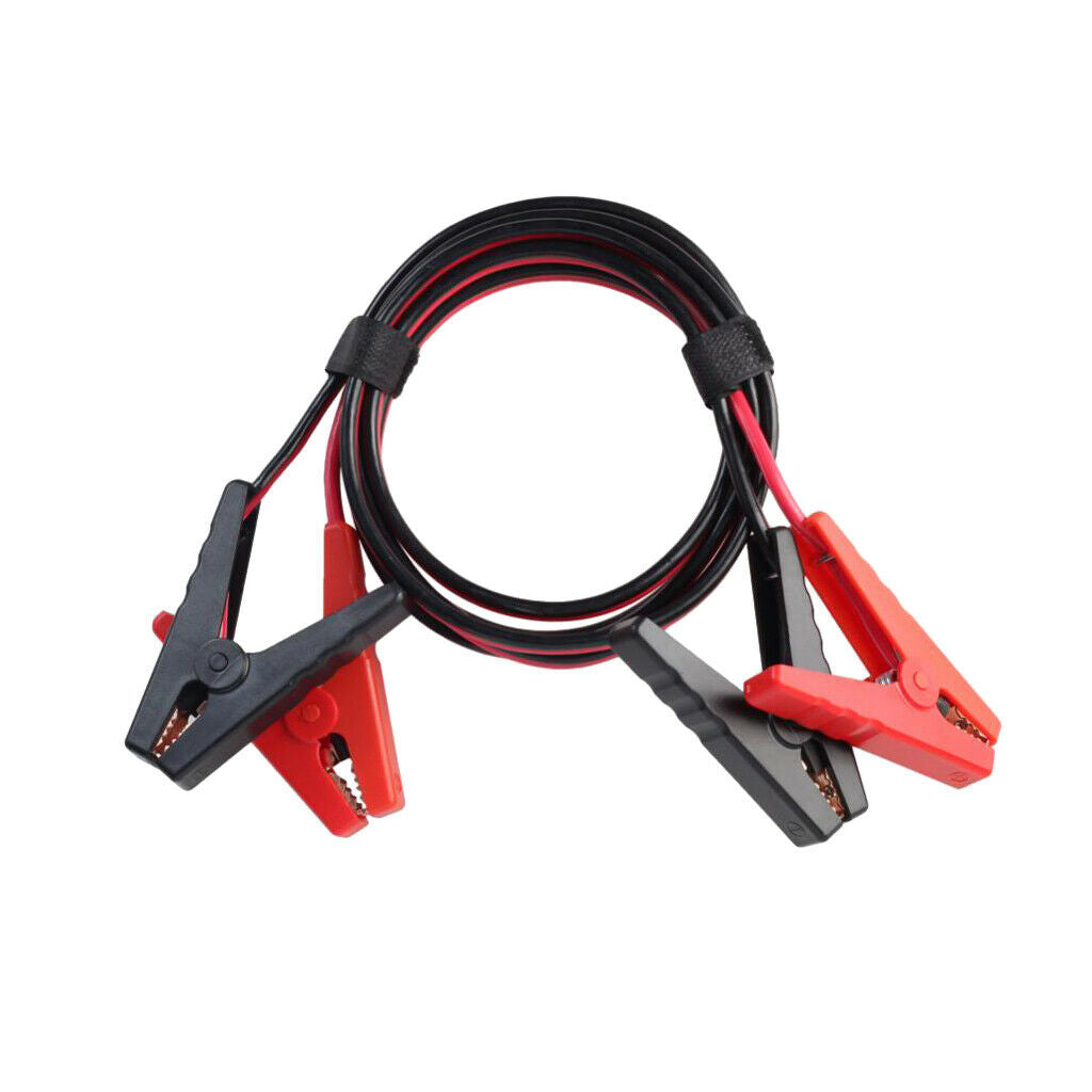 500A car kit cable with 2 alligator clips for battery and male too