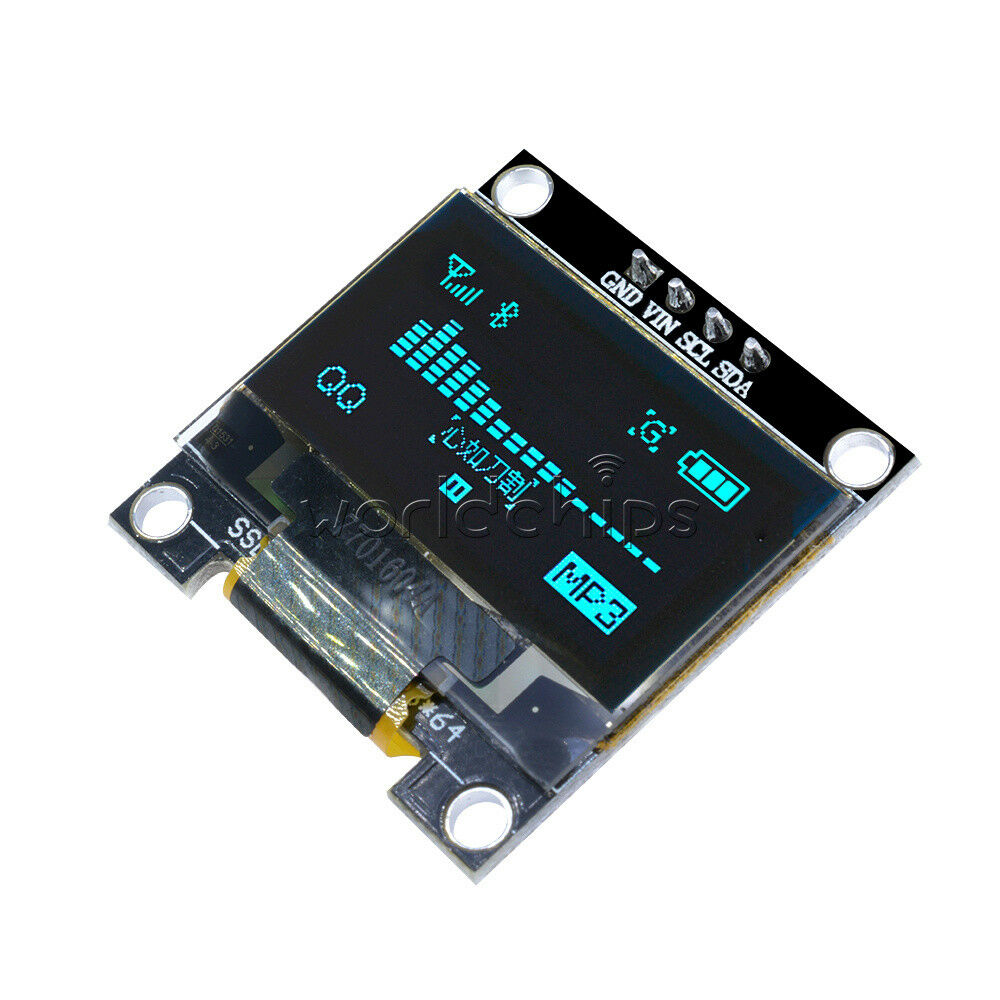 I2C IIC 0.96" Serial 128X64 128*64 Blue OLED LCD LED Display Module for Arduino