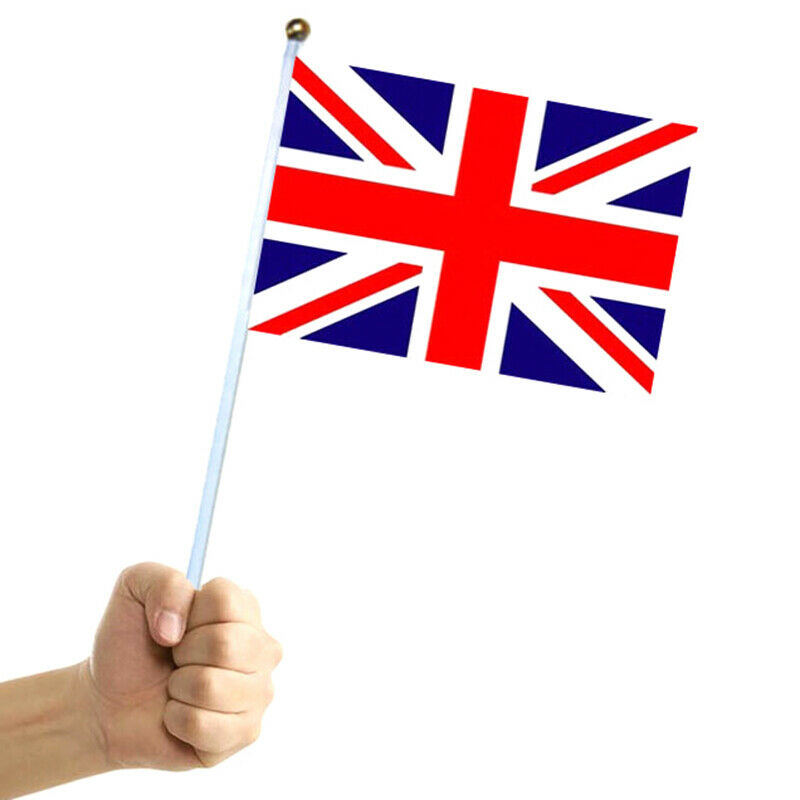 1pc Union Jack Hand Waving Flag Royal Jubilee UK GB Great Britain NFJ..l8