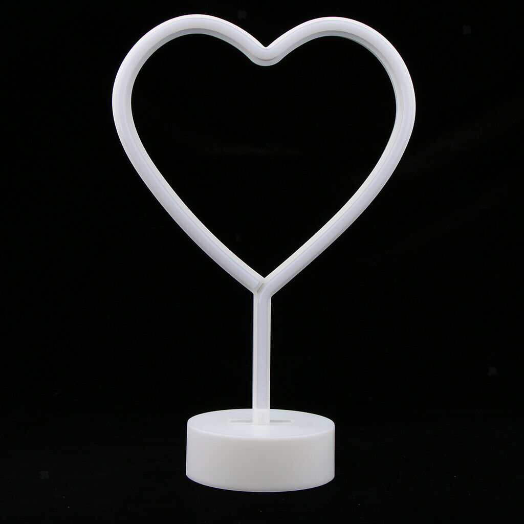 Heart Love LED Night Light Desk Light Lamp with Holder Kids Room Party Decor