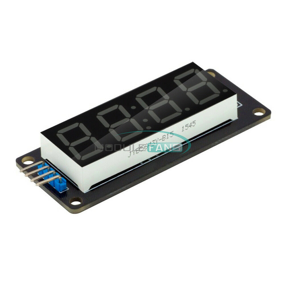 White TM1637 0.56" inch 4-Bits Digital LED Clock Tube Display 5V for Arduino