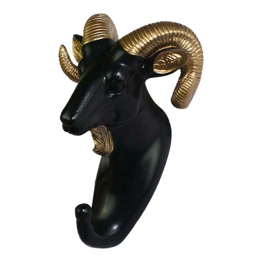Wall Hook Cloth Hanger Easy to Install w/ Screws for Bathroom Porch Goat