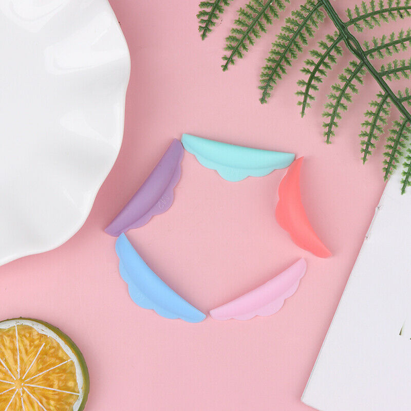 5Pair Eyelash Perming Pad Silicone Curler Rods Lashes Lift Shield Tool ColorFCA