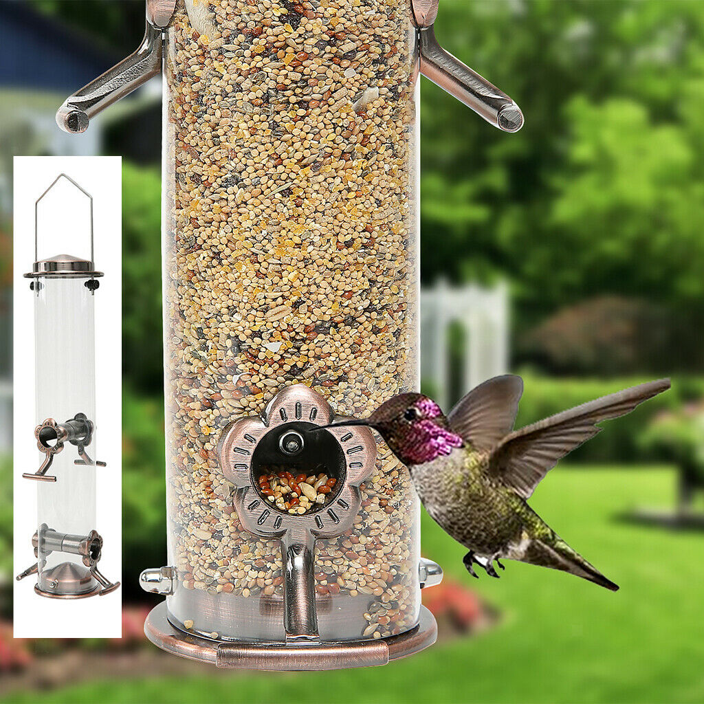 Wild Bird Feeder Nuts Food Dispenser Holder for Outside Yard Garden Hangings
