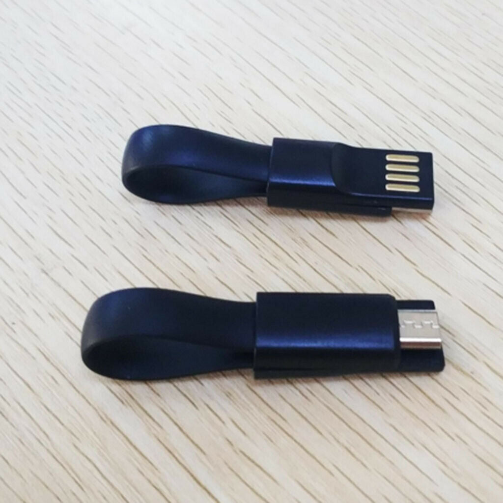 Portable Micro USB Charger Cable Charging Universal for Android Phone Black