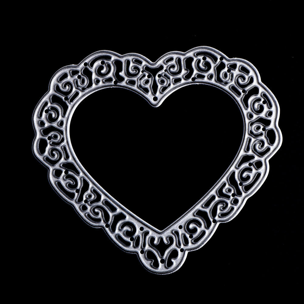 3X hollow love heart Metal Cutting Dies Stencil Scrapbooking paper craft d.l8