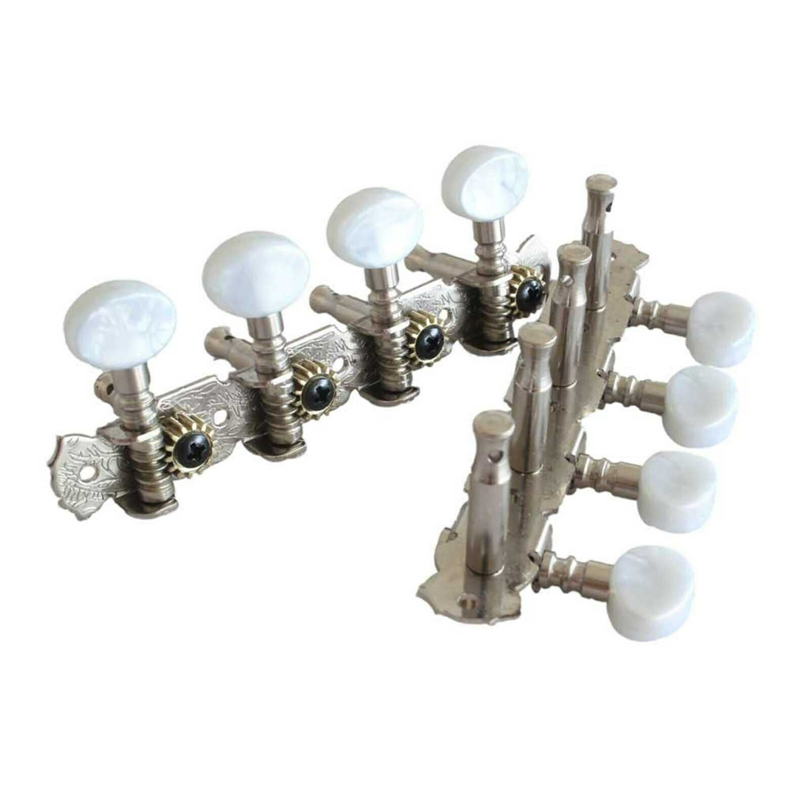 Guitar Mandolin Tuning Pegs Open Knob Round Heads Machine Heads Tuners 4L 4R