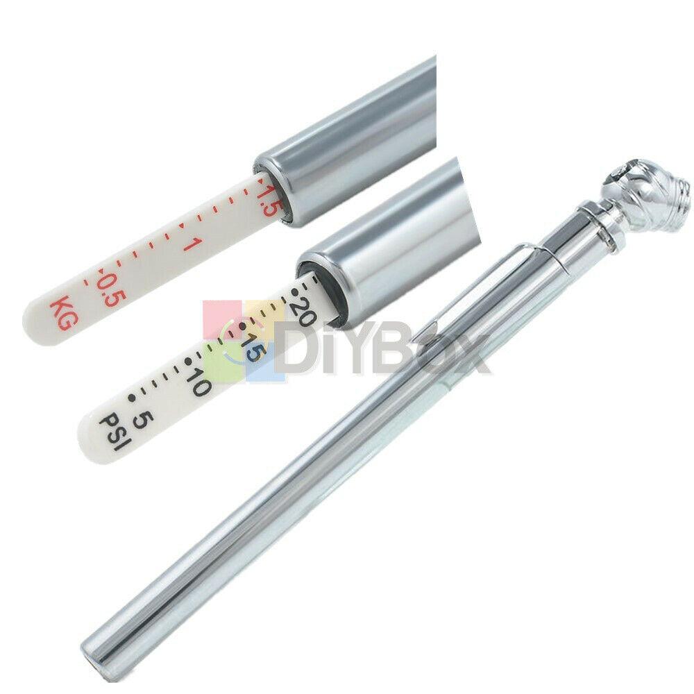 Test Meter Mini Car Motor Auto Tyre Tire Air Pressure Detector 5-50PSI Gauge Pen