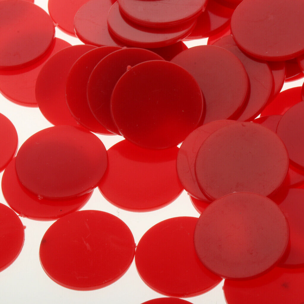 25MM barreled Plastic Coin Chip money 100 barrels a barrel plane Boundless Red