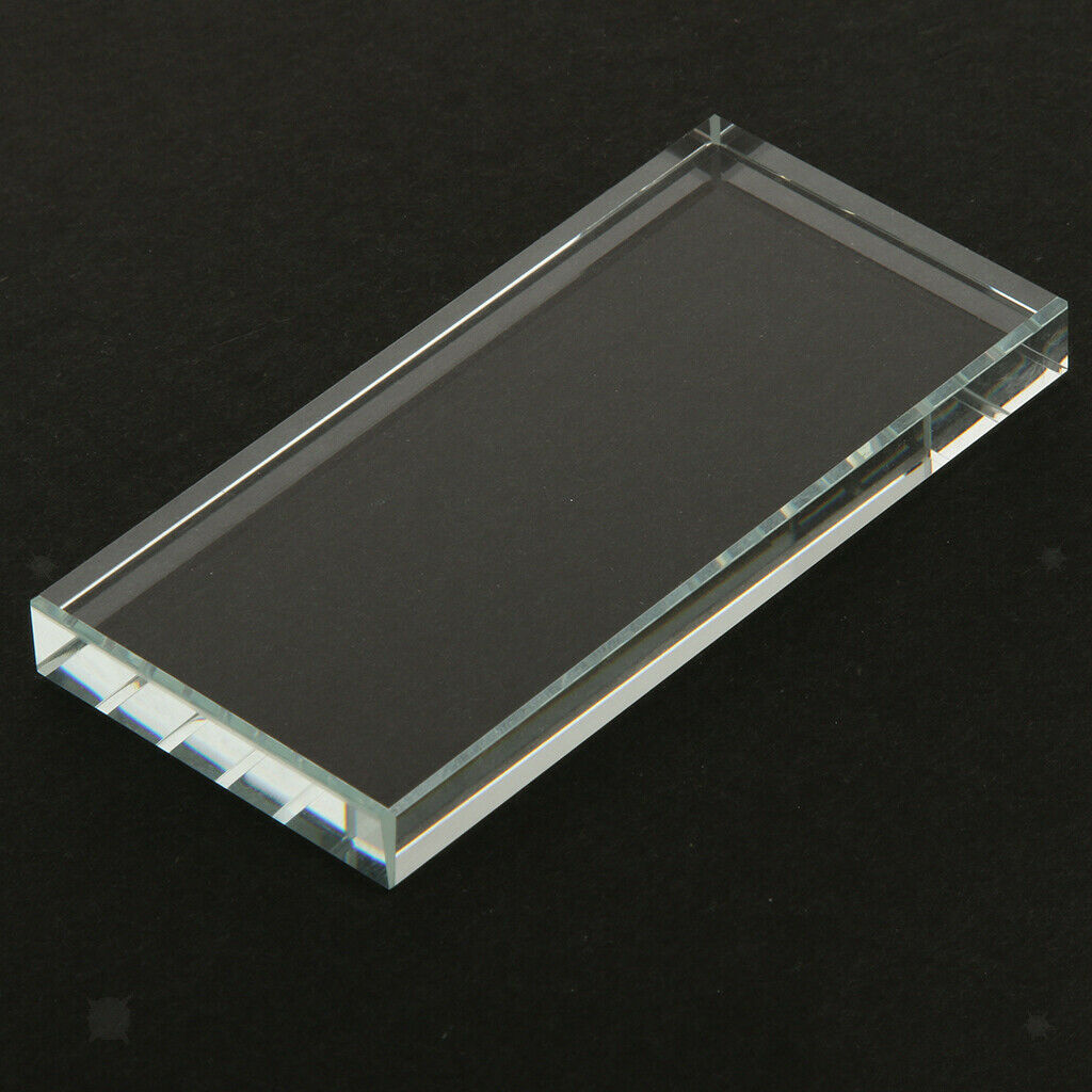 Rectangle Individual Eyelash Extension Tray Glass Pallet Lash Glue Holder