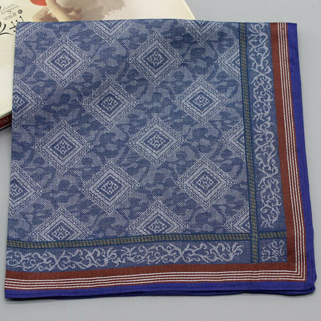 3 Pack Classic 100% Cotton Checks Wedding Party Handkerchiefs Pocket Square