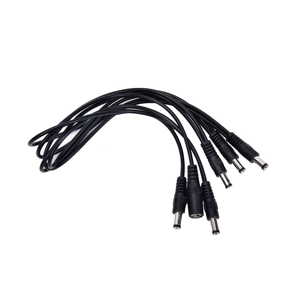 5 way guitar effect pedal daisy chain power supply cable splitter copper .l8