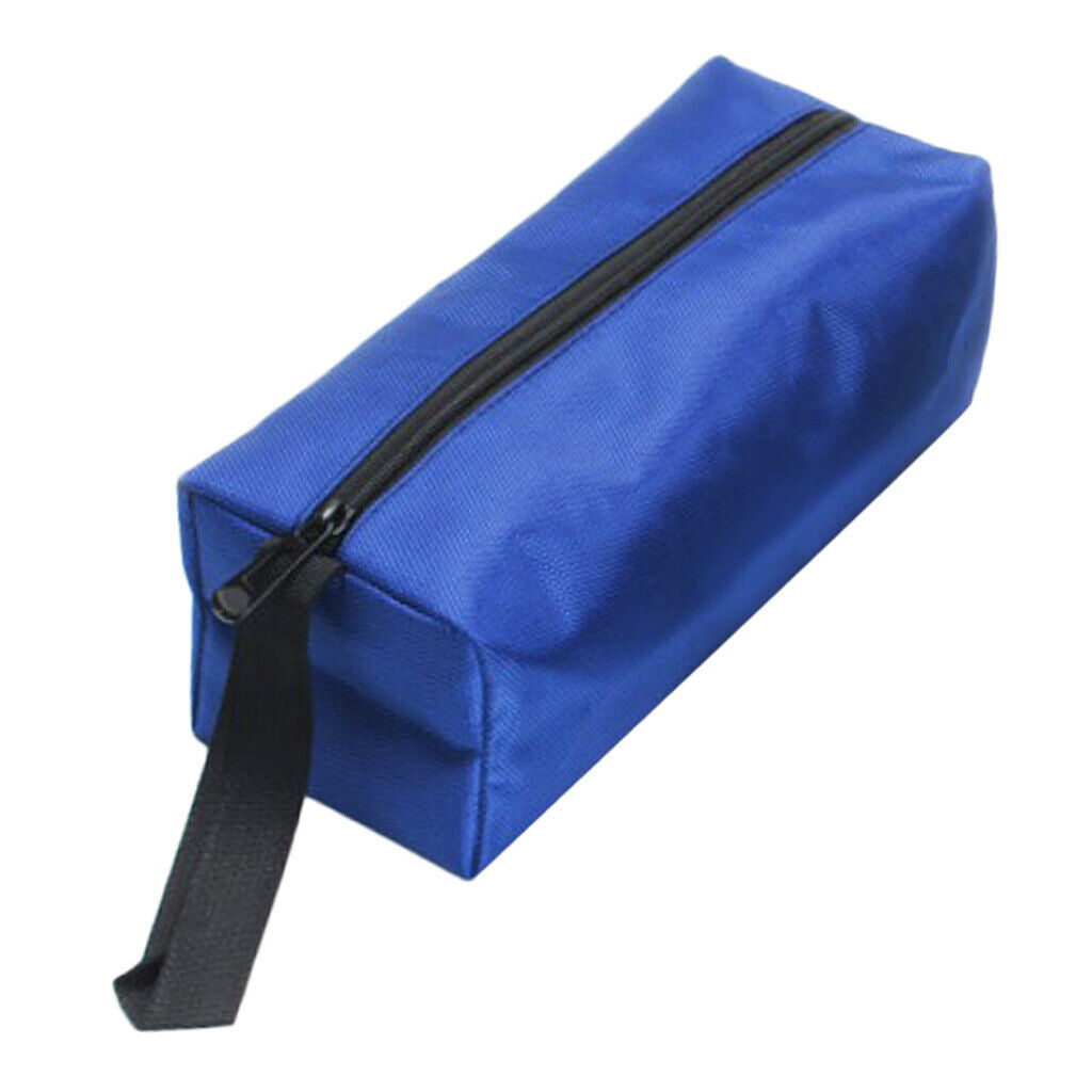 Zipper Tools Bag Multifunctional Oxford Cloth Pouch Organizer Blue L 1680D