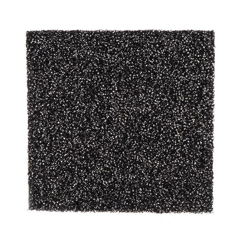 5Pcs Black Activated Carbon Foam Sponge Air Filter Impregnated Sheet Mat Pad