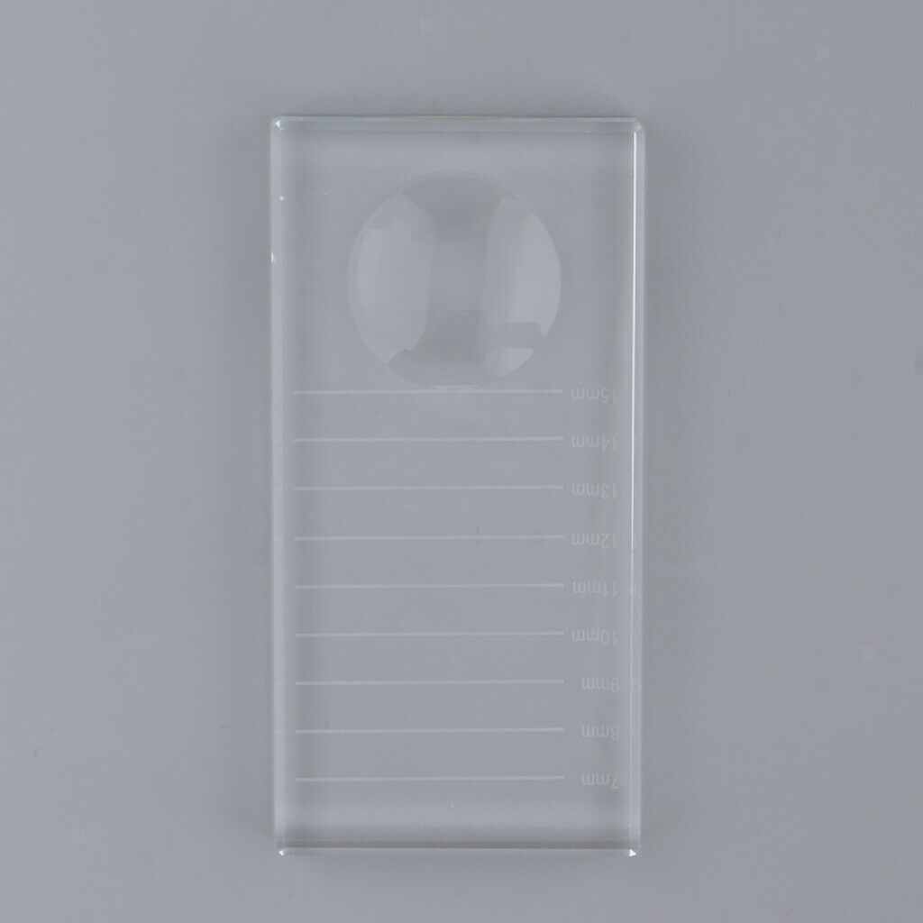 Lashes Glue Pads Pallet Eyelash Extension Stand Holder Glass 10 x 5 x 1cm