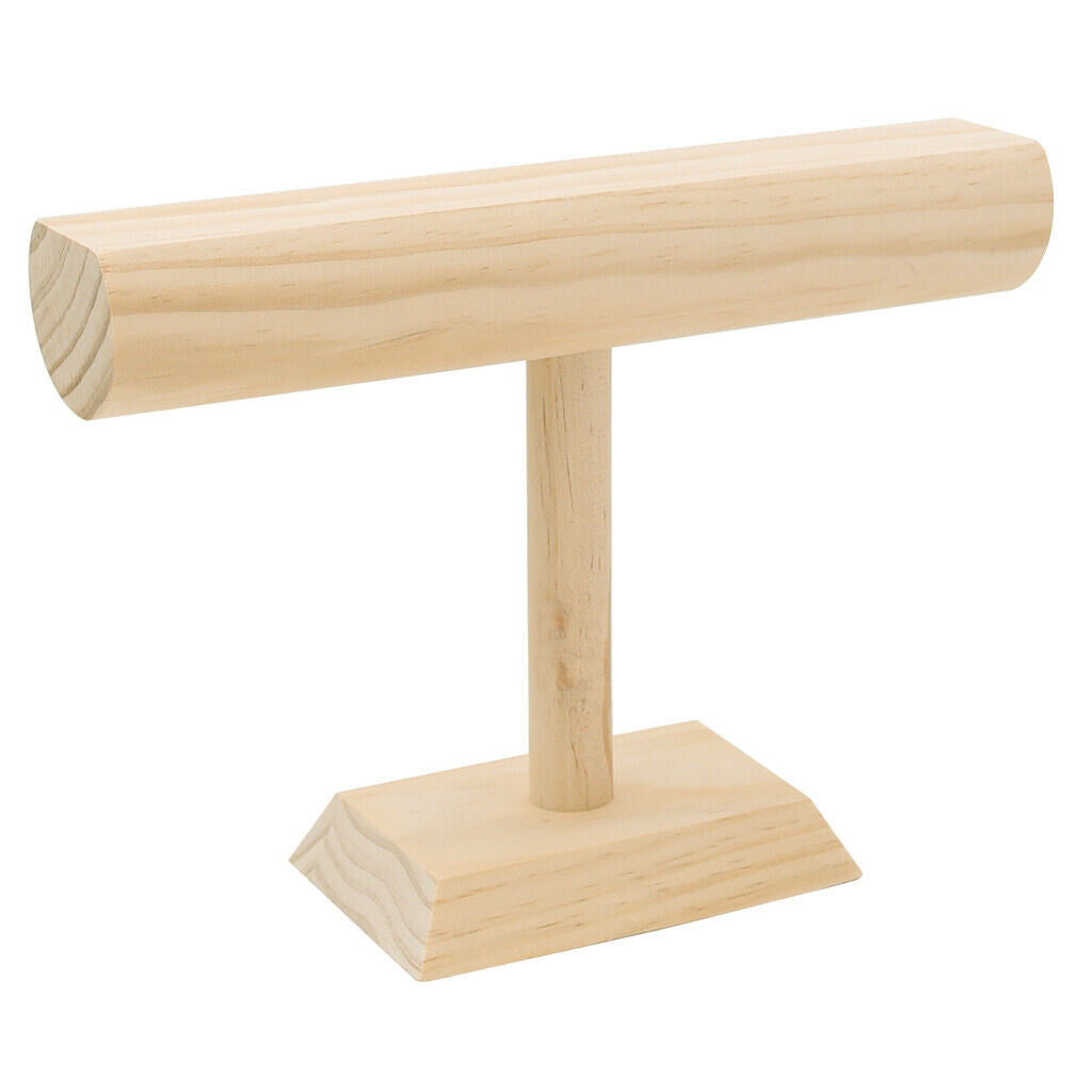 Wooden Jewelry Organizer Display Stand, Necklace Bracelet and Watch Holder