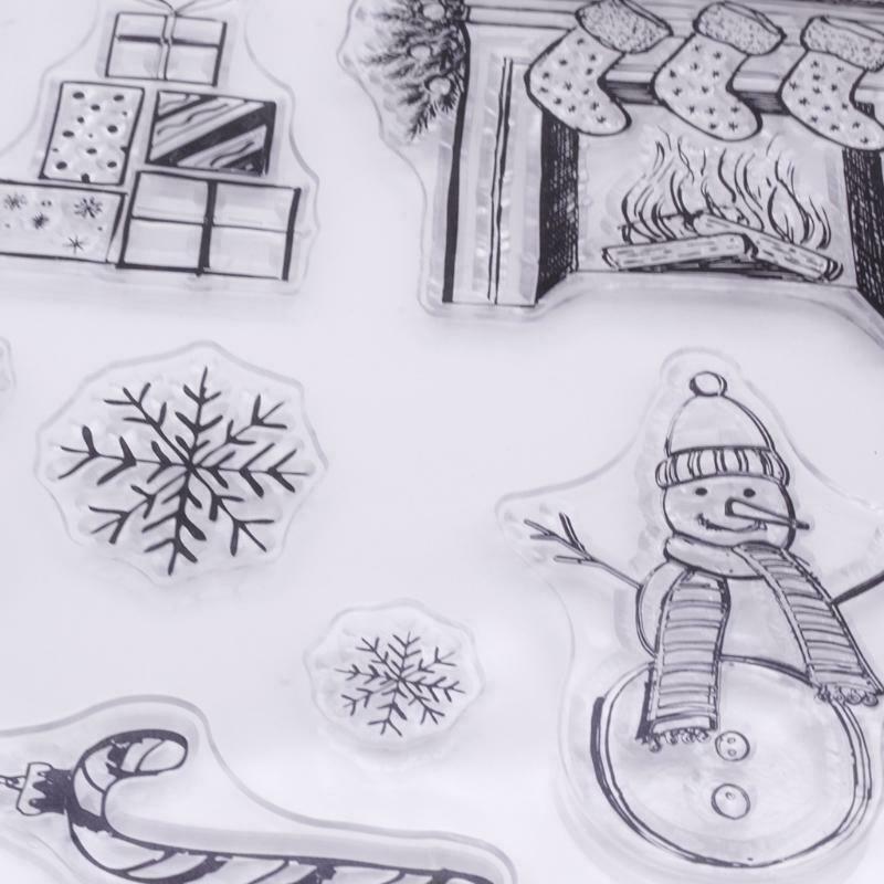 Christmas Wreath Silicone Clear Seal Stamp DIY Scrapbooking Emboss Photo Album