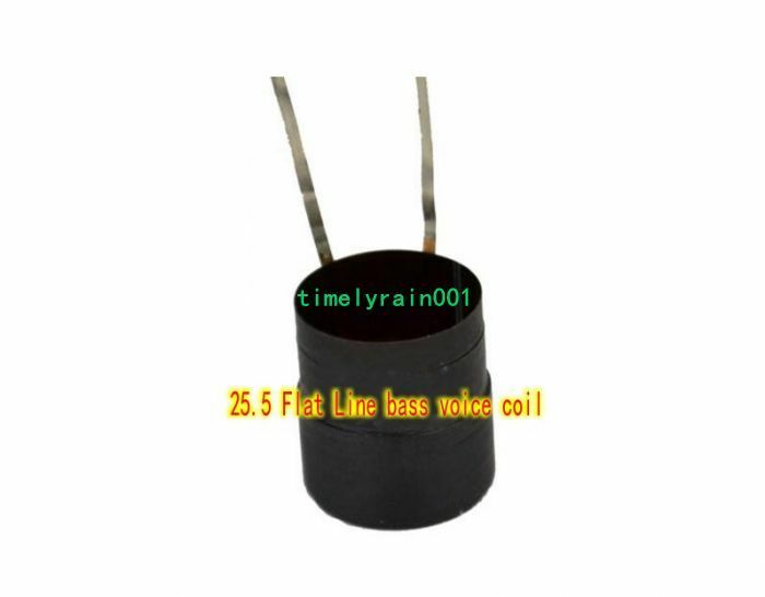 1pcs 25.5mm 8Ω Flat wire woofer voice coil High temperature resistant skeleton