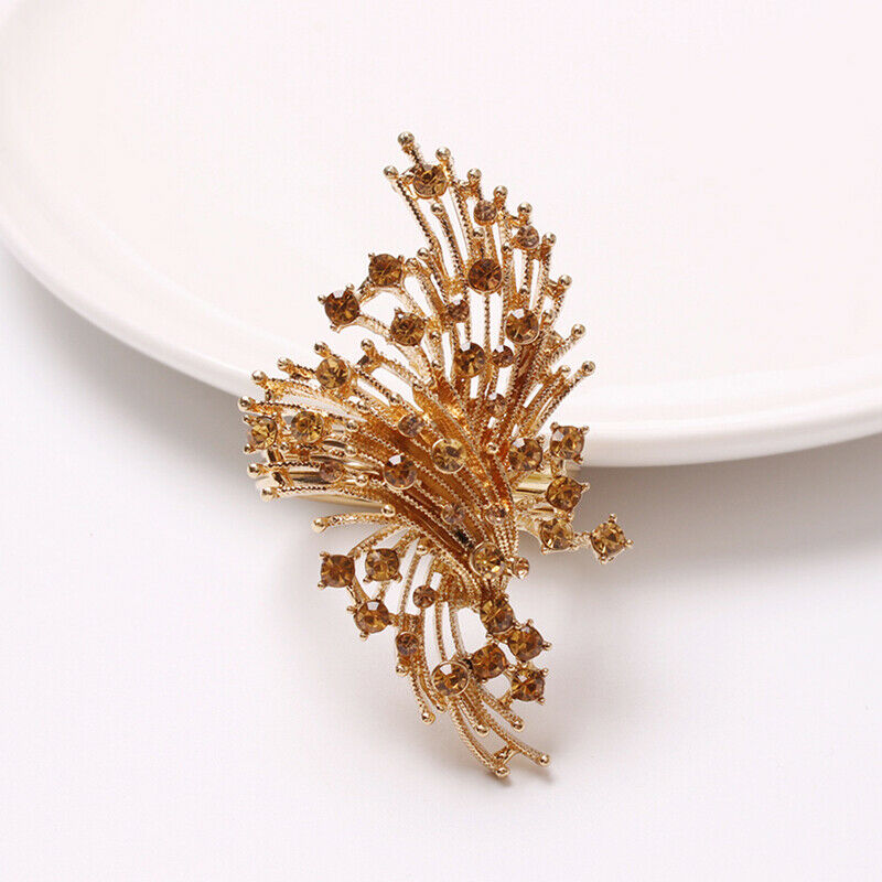 Napkin Holder Champagne Diamond Napkin Ring Christmas Wedding Party Dinne.l8