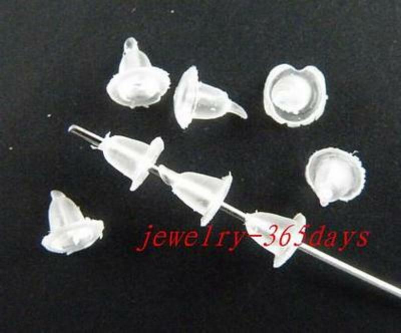 15000pcs Rubber Stoppers Earrings End Spacers 3.5x2mm