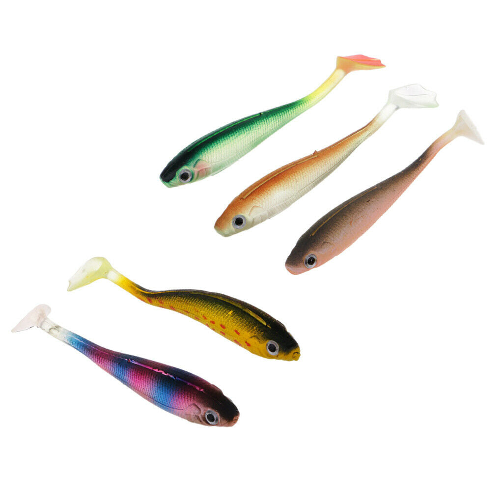 5pcs, Soft Fishing Lure Fishing Baits   Bait Simulation   Swimbait